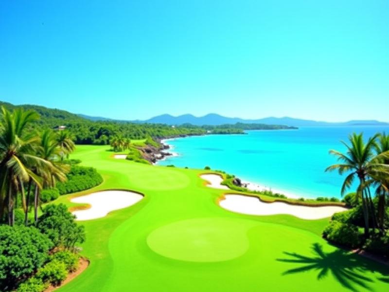 沖縄の美しいゴルフコース